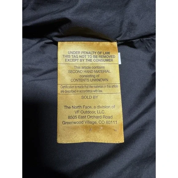 The North Face Girls XS (6) Black Hooded Puffer Jacket 600 Fill Down Full Zip - Picture 6 of 8